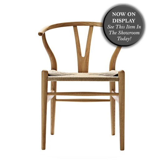 CARL HANSEN & SØNS - Set of 2 - CH24 Wishbone Chair - Oak Oiled - Natural Seat - CLEARANCE Ten Percent Discount