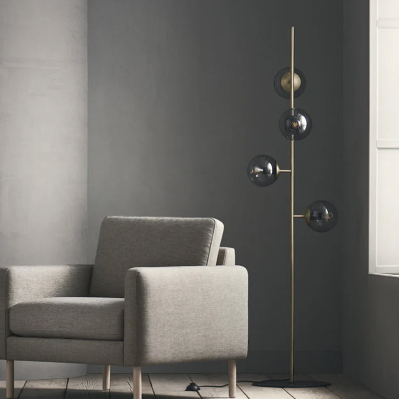 BOLIA Orb Floor Lamp - Matte Brass - CLEARANCE Forty Percent Discount