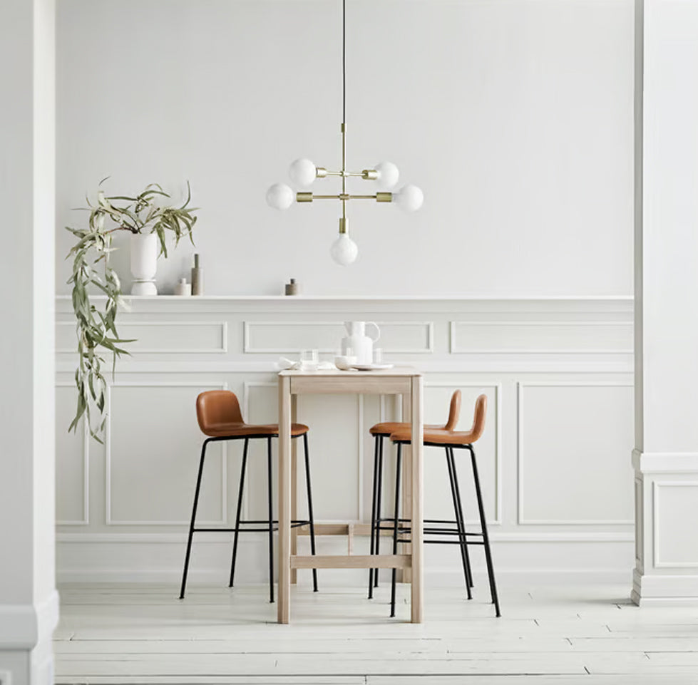 BOLIA "Palm" Bar Stool - "Baize" Fabric Sand - Clearance Forty Percent OFF