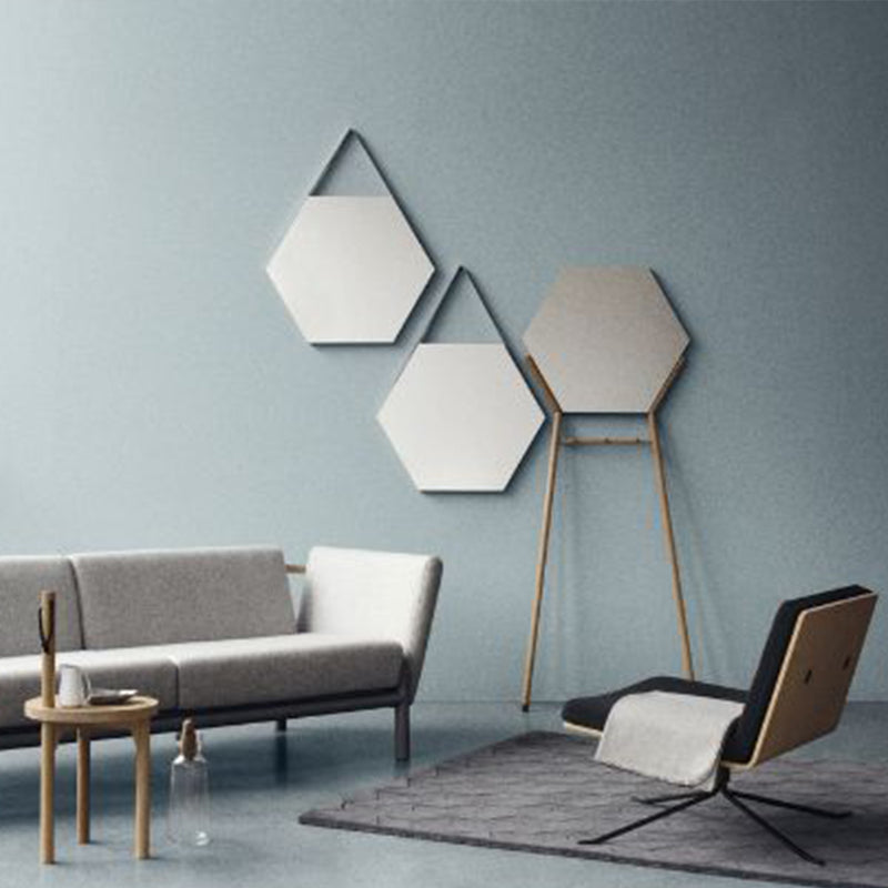 BOLIA Vora Wall Mirror - Black Oak - CLEARANCE Forty Percent Off