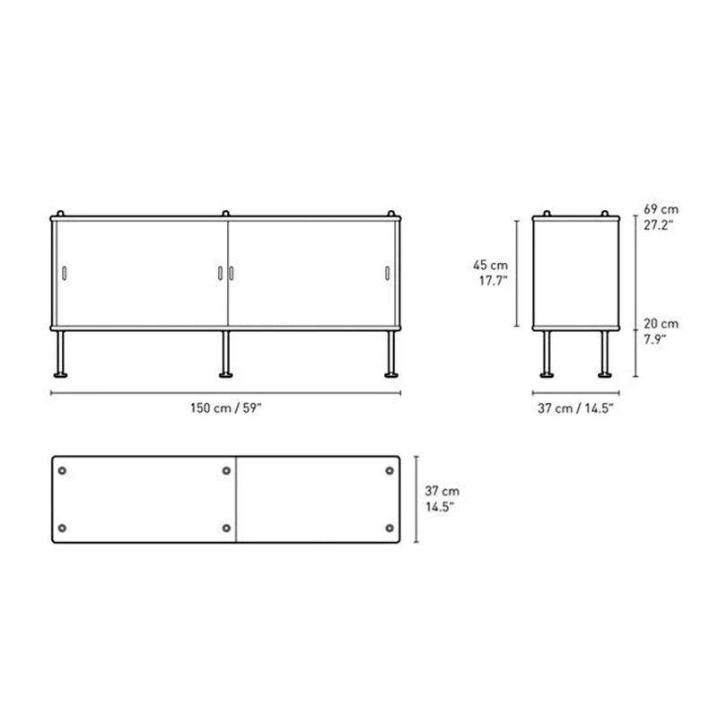 CARL HANSEN & SONS - BM0253 Sideboard - Walnut Oiled - CLEARANCE Twenty Percent Discount