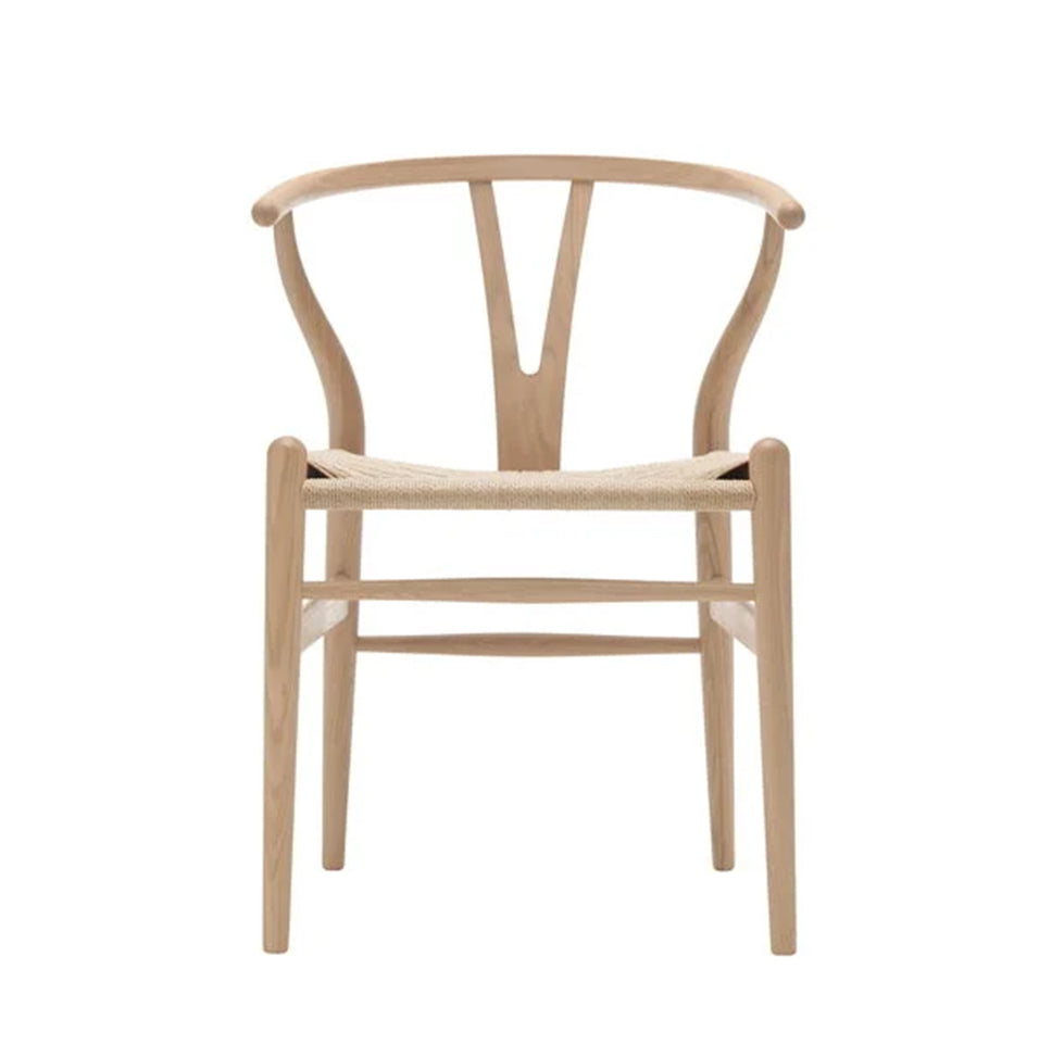 CARL HANSEN & SØNS - Set of 2 - CH24 Wishbone Chair - Oak White Oiled - Natural Seat - CLEARANCE Ten Percent Discount
