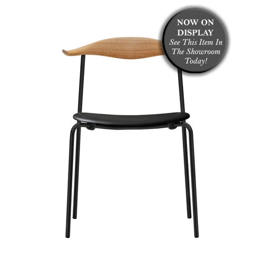CARL HANSEN & SØNS - Set of 2 - CH88P Chair - Beech Oiled w/Loke Leather Seat - CLEARANCE Twenty Percent Discount