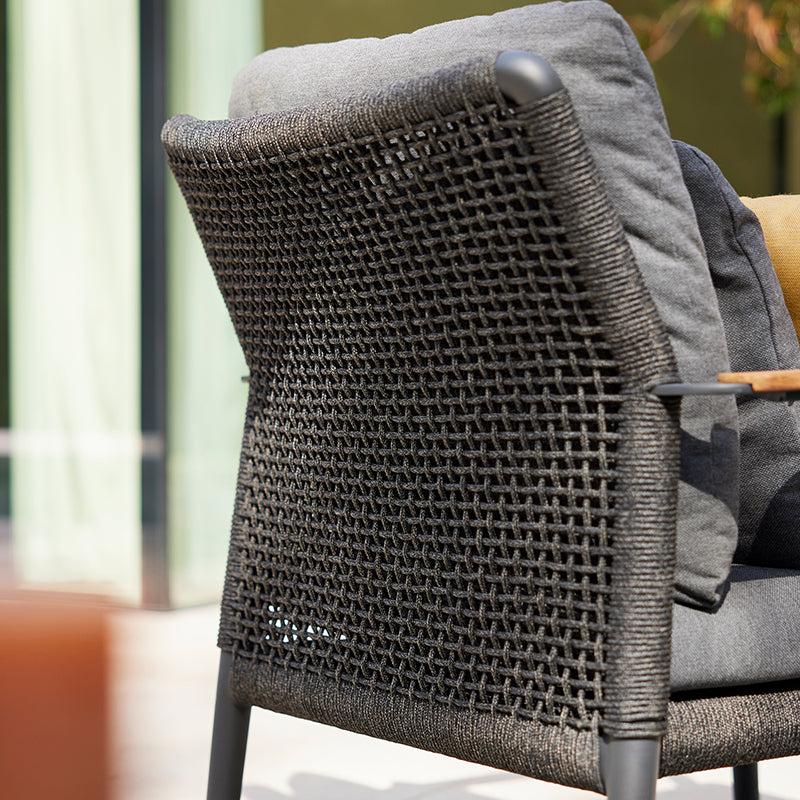 DIPHANO Ray Lounge Set - 2 Seat Sofa + 2 Lounge Chairs - Lava with Ash Cushions - CLEARANCE Thirty Percent Discount