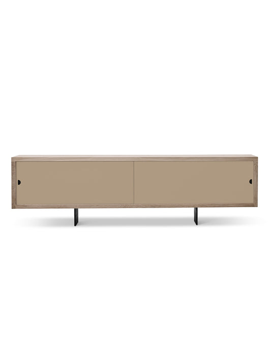 DK3 - Grand Sideboard 240cm Wild Oak Oiled with Beige Nano Laminate Doors - CLEARANCE Forty Percent Discount