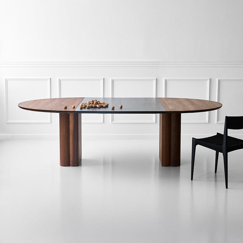 DK3 - Plush Dining Table Round 140cm - Walnut - Fifteen Percent Discount