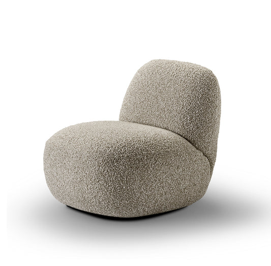 EILERSEN Havana Chair - Fully Upholstered, Curl Fabric, Black Base - Fifteen Percent Discount