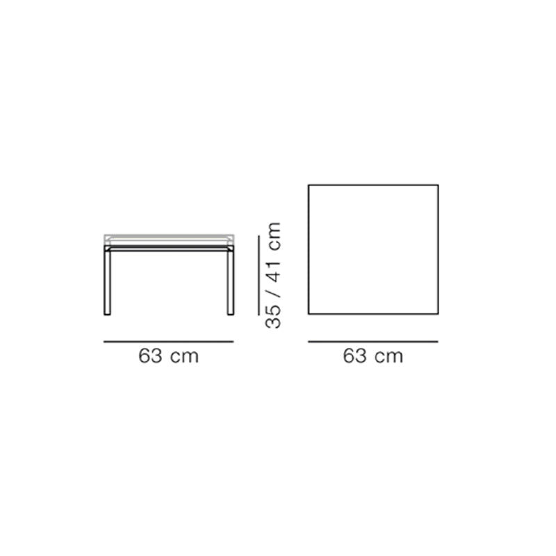 FREDERICIA Piloti Table - Oak, Light Oiled 63x63 - CLEARANCE Fifty Percent Discount