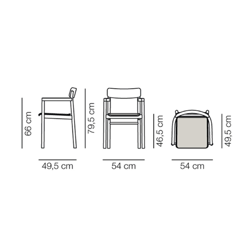 FREDERICIA - Set of 2 - Post Chair - Oak Light Oiled - CLEARANCE Fifty Percent Discount