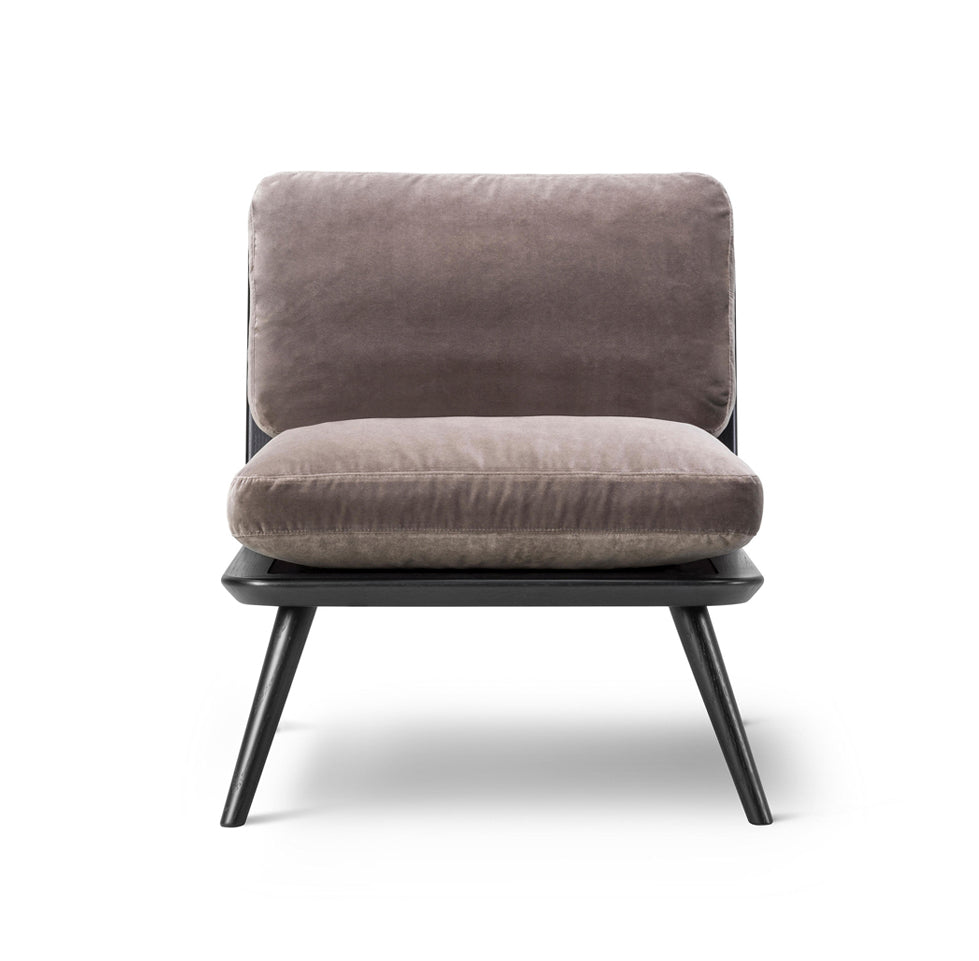 FREDERICIA Spine Petit Lounge Chair - Romo, "Ruskin" Ash Black Lacquered - Fifteen Percent Discount