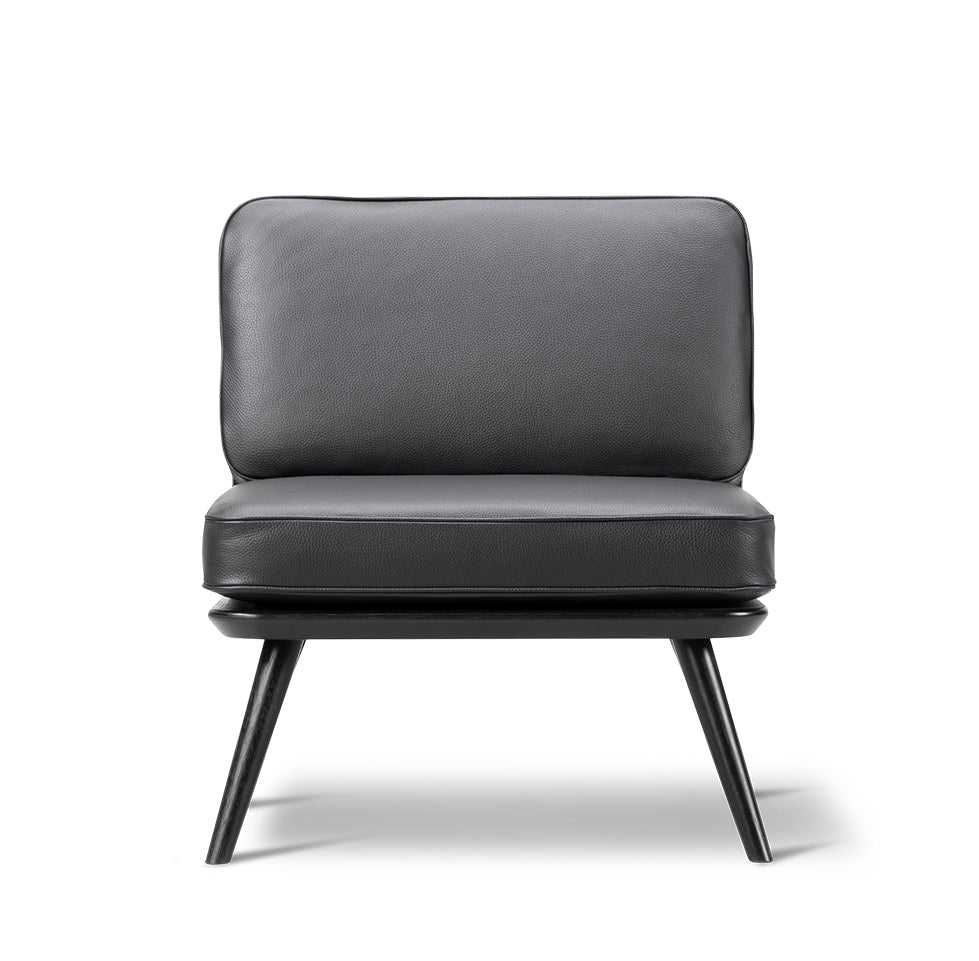 FREDERICIA Spine Petit Lounge Chair - Romo, "Ruskin" Ash Black Lacquered - Fifteen Percent Discount