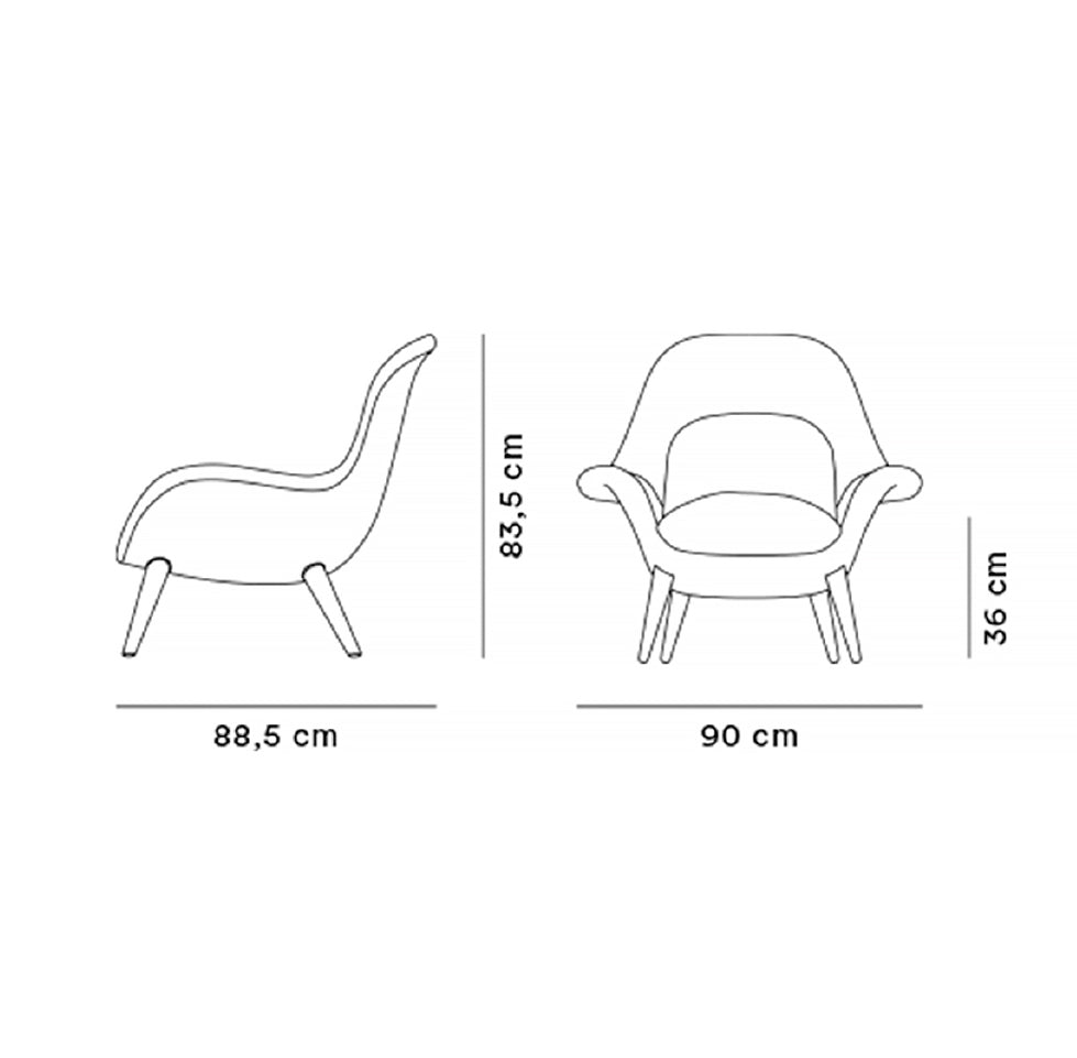 FREDERICIA Eyes Swivel Lounge chair - Imatex "Carlotto" - CLEARANCE Forty Percent Discount