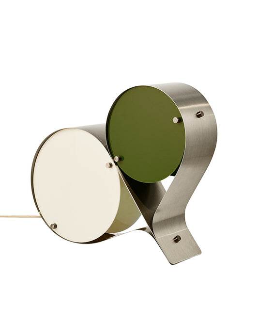 GUBI Coppia Table Lamp - Ivory & Olive - Twenty Five Percent Discount