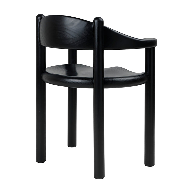 GUBI Daumiller Dining Armchair - Brown/Black Pine - Fifteen Percent Discount