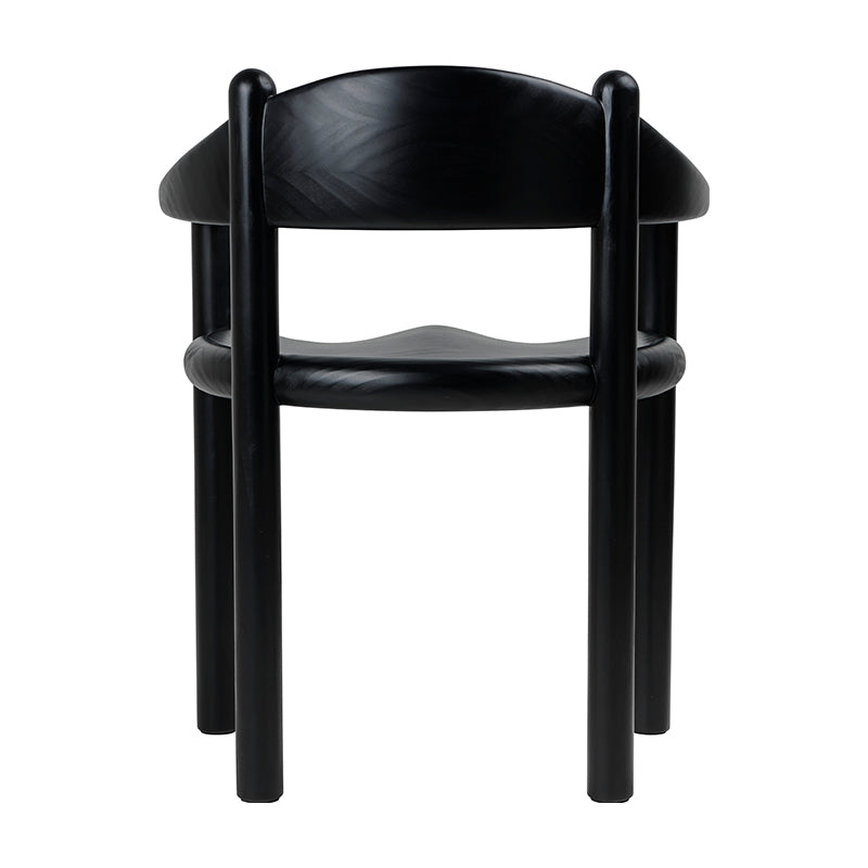 GUBI Daumiller Dining Armchair - Brown/Black Pine - Fifteen Percent Discount