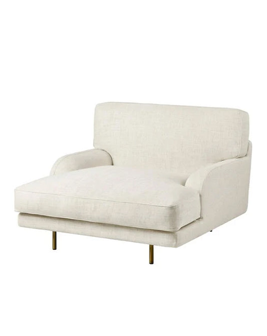 GUBI - Flaneur Lounge Chaise - Indianskop Fabric - Fifteen Percent Discount