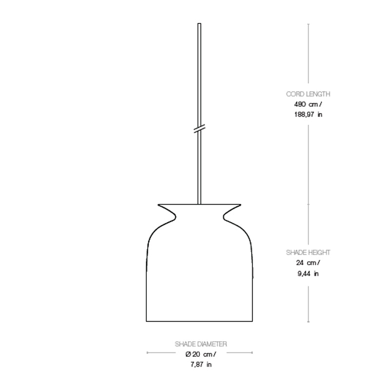 GUBI Ronde Pendant, Small - 20 cm Pigeon Grey Matte - Twenty Five Percent Discount