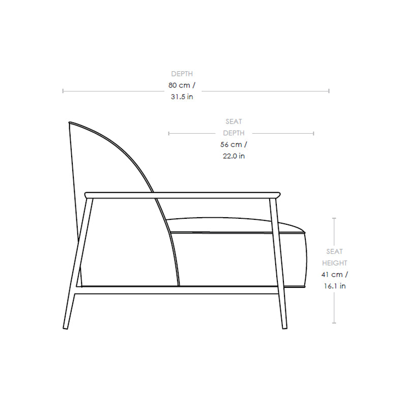 GUBI Sejour Chair - Fully Upholstered, JAB Ascendent Fabric, Brass Base - 20% Off