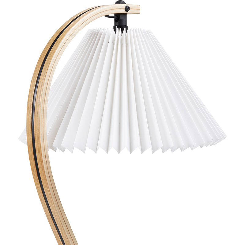 GUBI Timberline Table Lamp - Oak/Birch Wood w/White Canvas Shade - Twenty Five Percent Discount