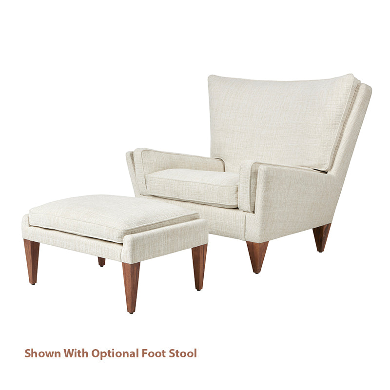 GUBI V11 Lounge Chair - Fully Upholstered, Limonta "Forli" Walnut Leg - Fifteen Percent Discount