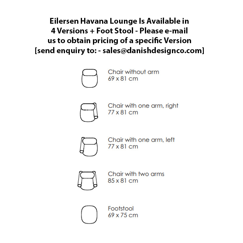 EILERSEN Havana Chair - Fully Upholstered, Curl Fabric, Black Base - 20% Off