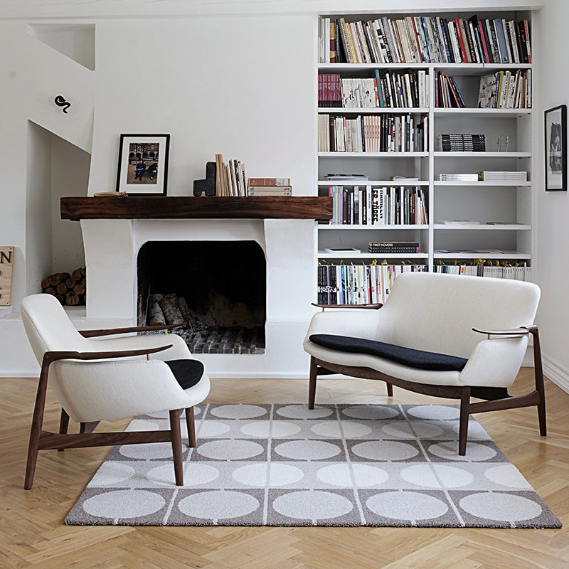 HOUSE OF FINN JUHL - "53" Lounge Chair - Walnut Oiled with "Nevada" Black Leather - Fifteen Percent Discount
