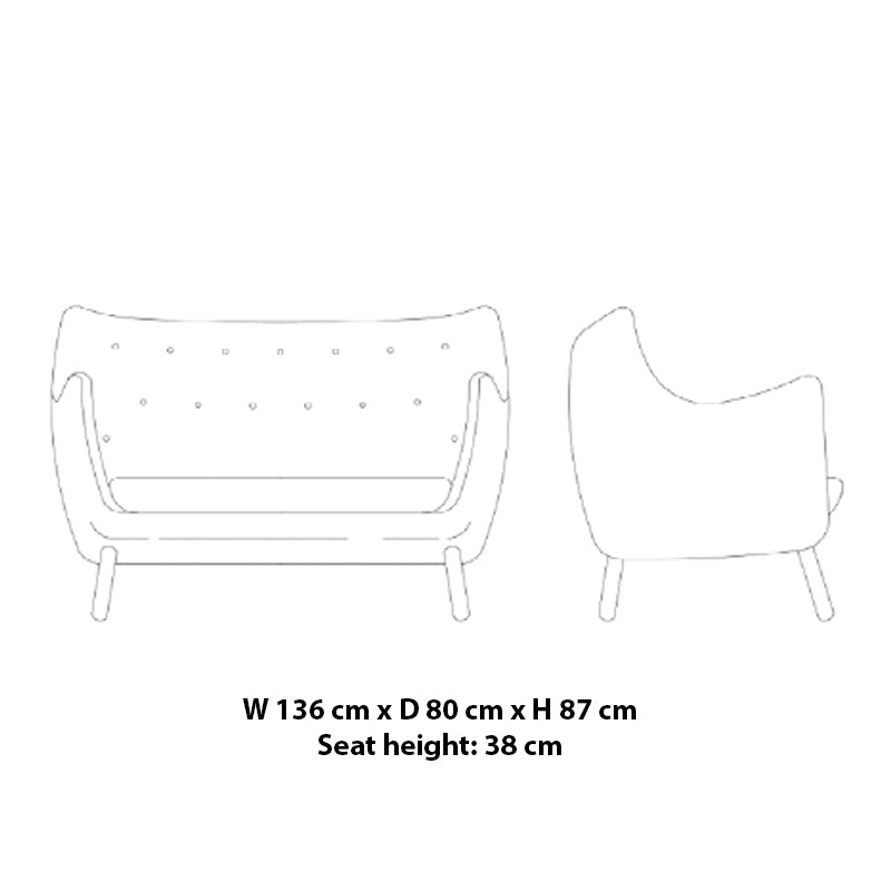 HOUSE OF FINN JUHL - "Poet" Sofa - LIMITED EDITION 80 Pieces Worldwide - CLEARANCE Fifty Percent Discount