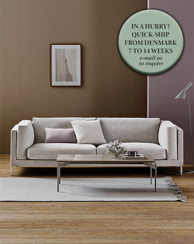JUUL 301 Sofa - 240 x 93 CM - "Stone" Fabric - Quick Ship
