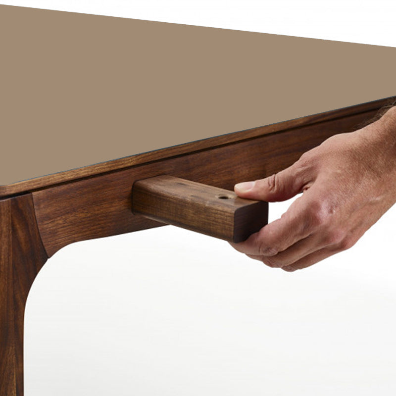 NAVER COLLECTION - GM3700 RO Table 210x100x74 - Walnut Oiled, Brown Fenix Laminate Top - CLEARANCE Forty Percent Discount