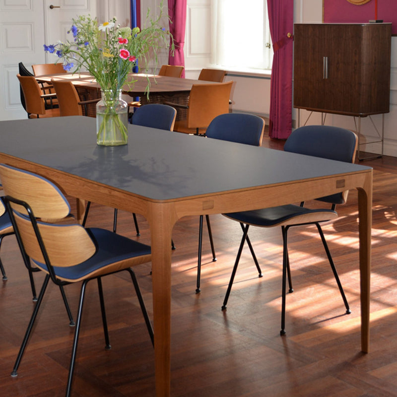 NAVER COLLECTION - GM3700 RO Table 210x100x74 - Walnut Oiled, Brown Fenix Laminate Top - CLEARANCE Forty Percent Discount