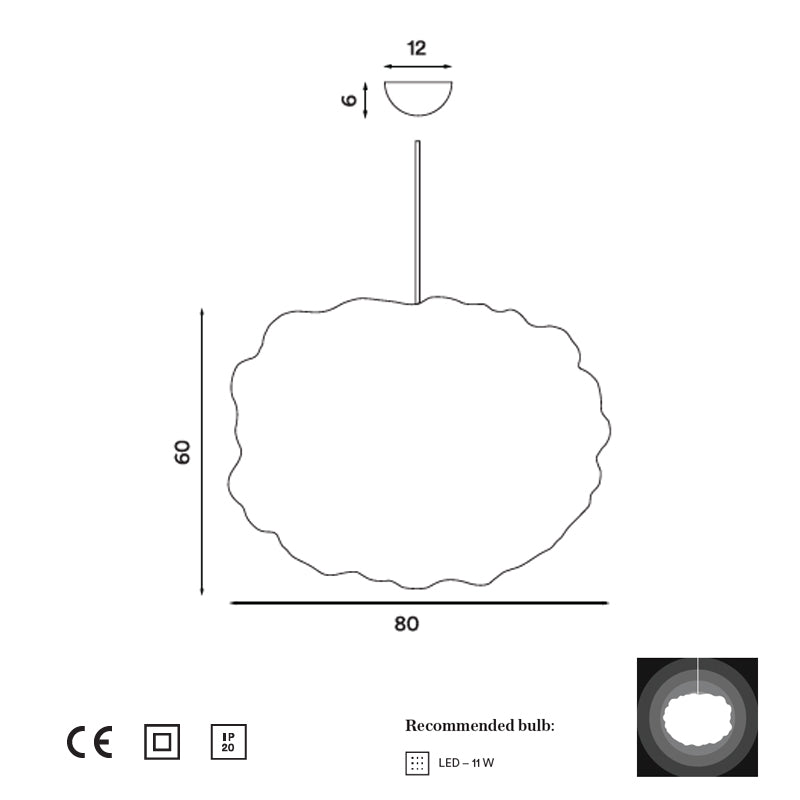 NORTHERN Heat Pendant Large Brass - Twenty Five Percent Discount