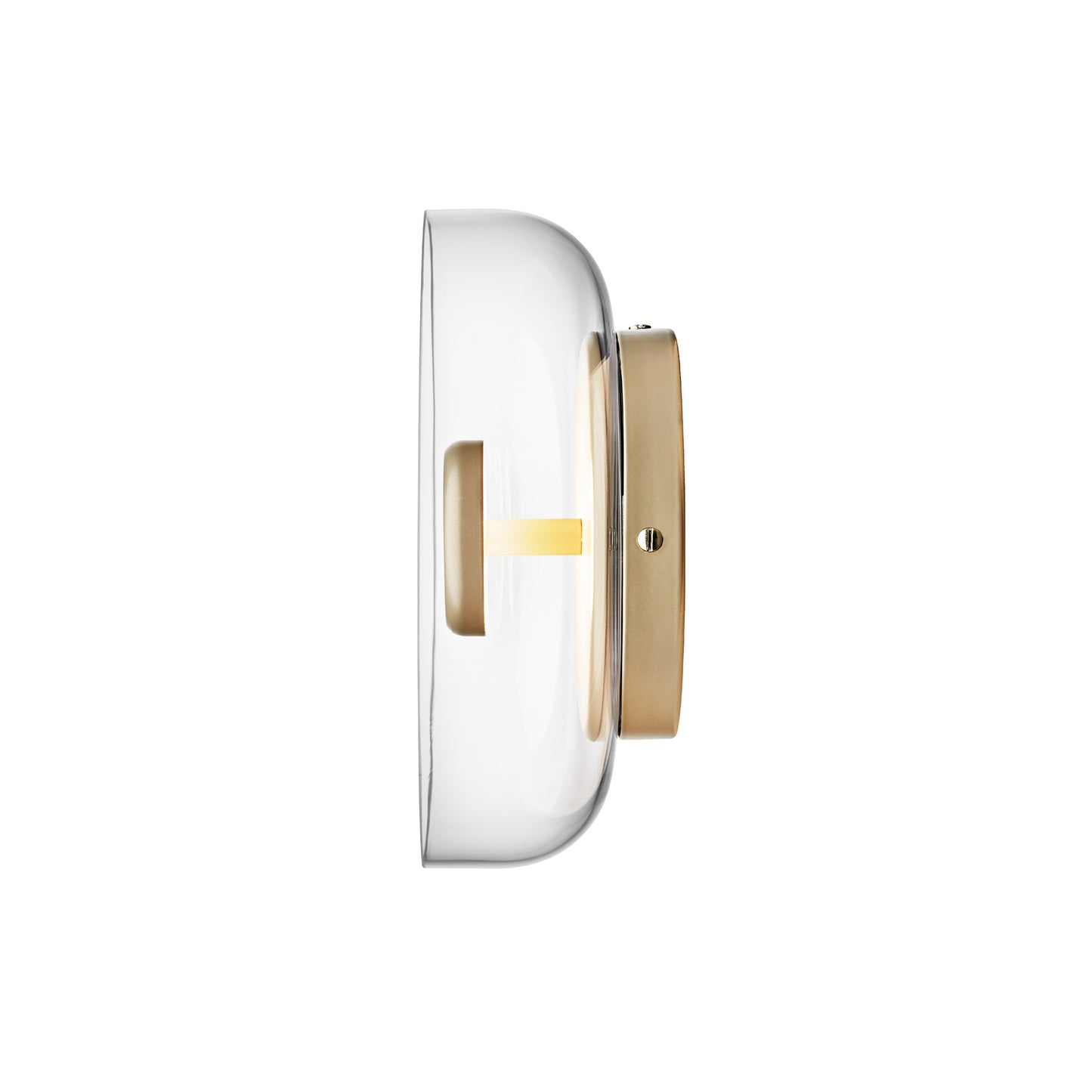 NUURA Blossi Wall Light - Nordic Gold with Clear Glass Shade - Twenty Five Percent Discount