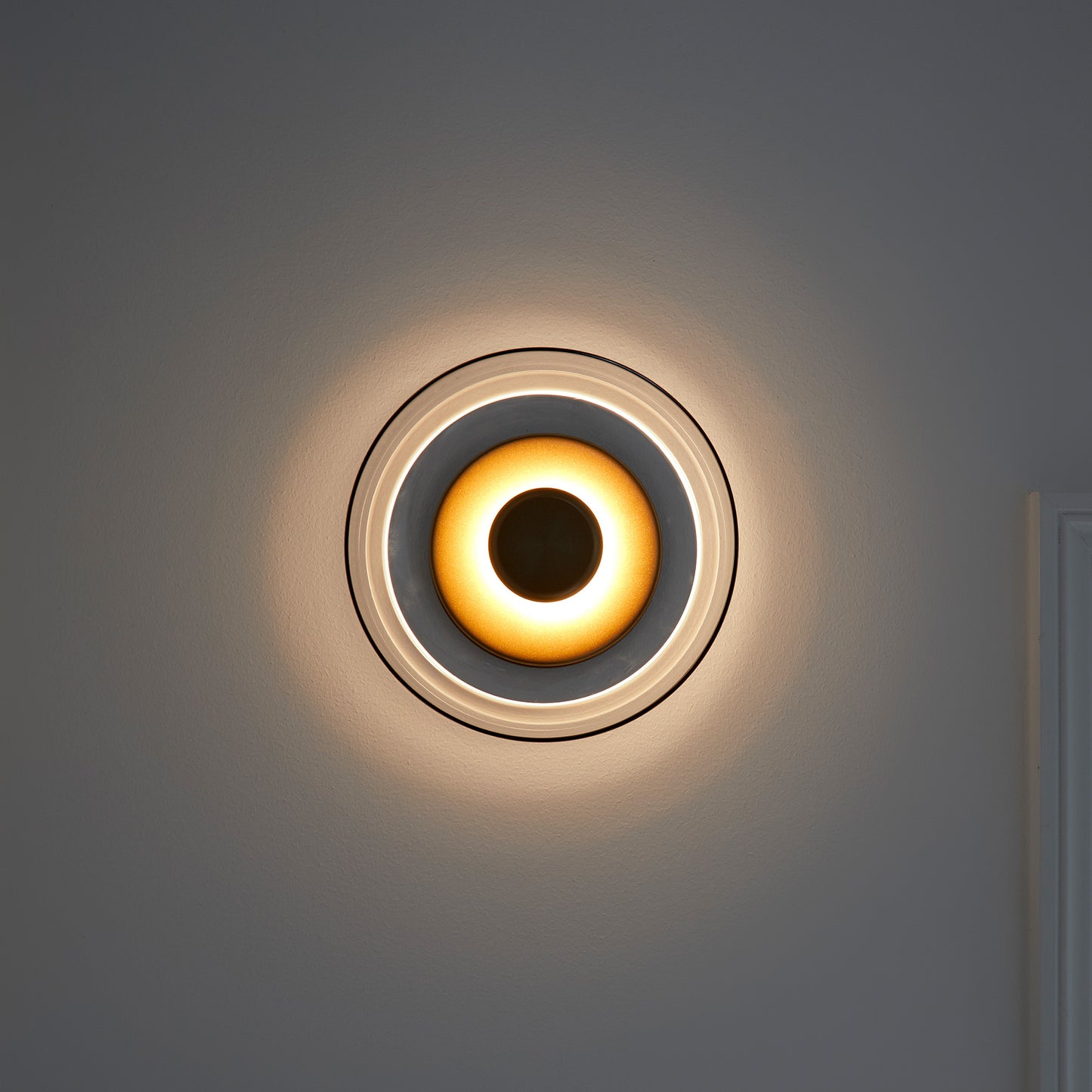 NUURA Blossi Wall Light - Nordic Gold with Clear Glass Shade - Twenty Five Percent Discount