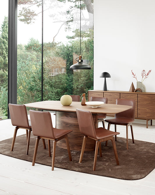 SKOVBY SM116 Extending Dining Table - Walnut Oiled - CLEARANCE Thirty Percent Discount