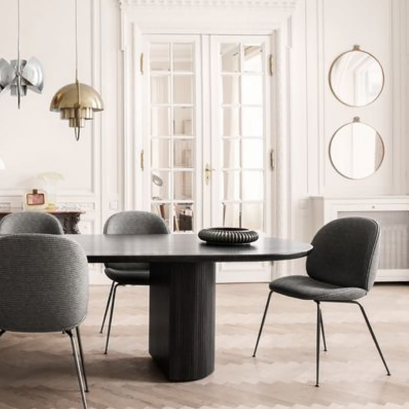 GUBI Moon Dining Table - 258x101 - Black/Brown - Fifteen Percent Discount
