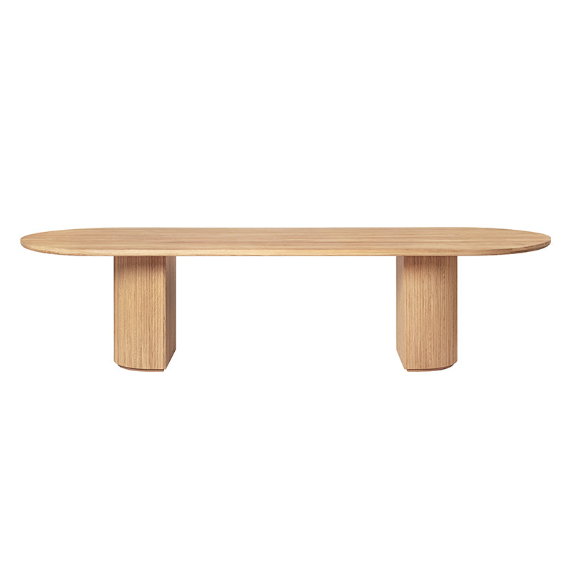 GUBI Moon Dining Table - 290x105 - Solid Oak Soaped - Fifteen Percent Discount