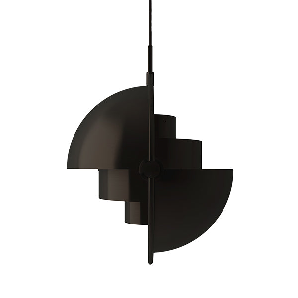 GUBI Multi Lite Pendant - Black Brass Shade with Black Brass Ring - Twenty Five Percent Discount