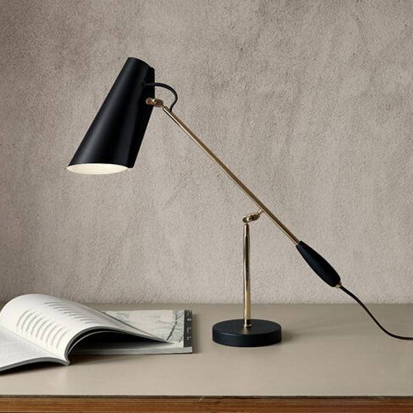 NORTHERN Birdy Table Lamp - Black & Brass - Twenty Five Percent Discount