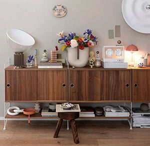 STRING Living Room F - Walnut 240x85x30cm - Preset Combination