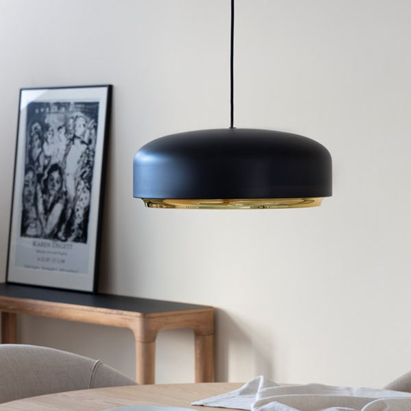 UMAGE Hazel Pendant - Black & Brass - CLEARANCE Fifty Percent Discount