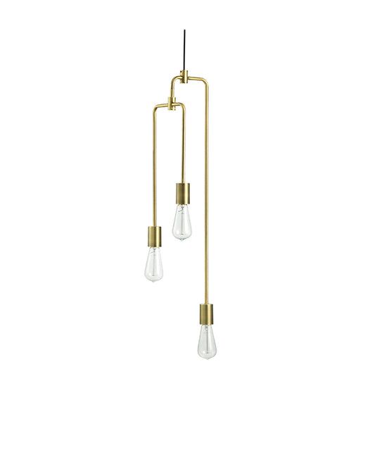 BOLIA Piper 3 Arm Pendant Lamp -  Matte Brass - CLEARANCE Forty Percent Discount