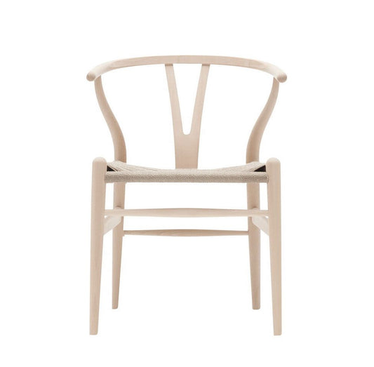CARL HANSEN & SØNS - Set of 2 - CH24 Wishbone Chair - Beech Soaped - Natural Seat