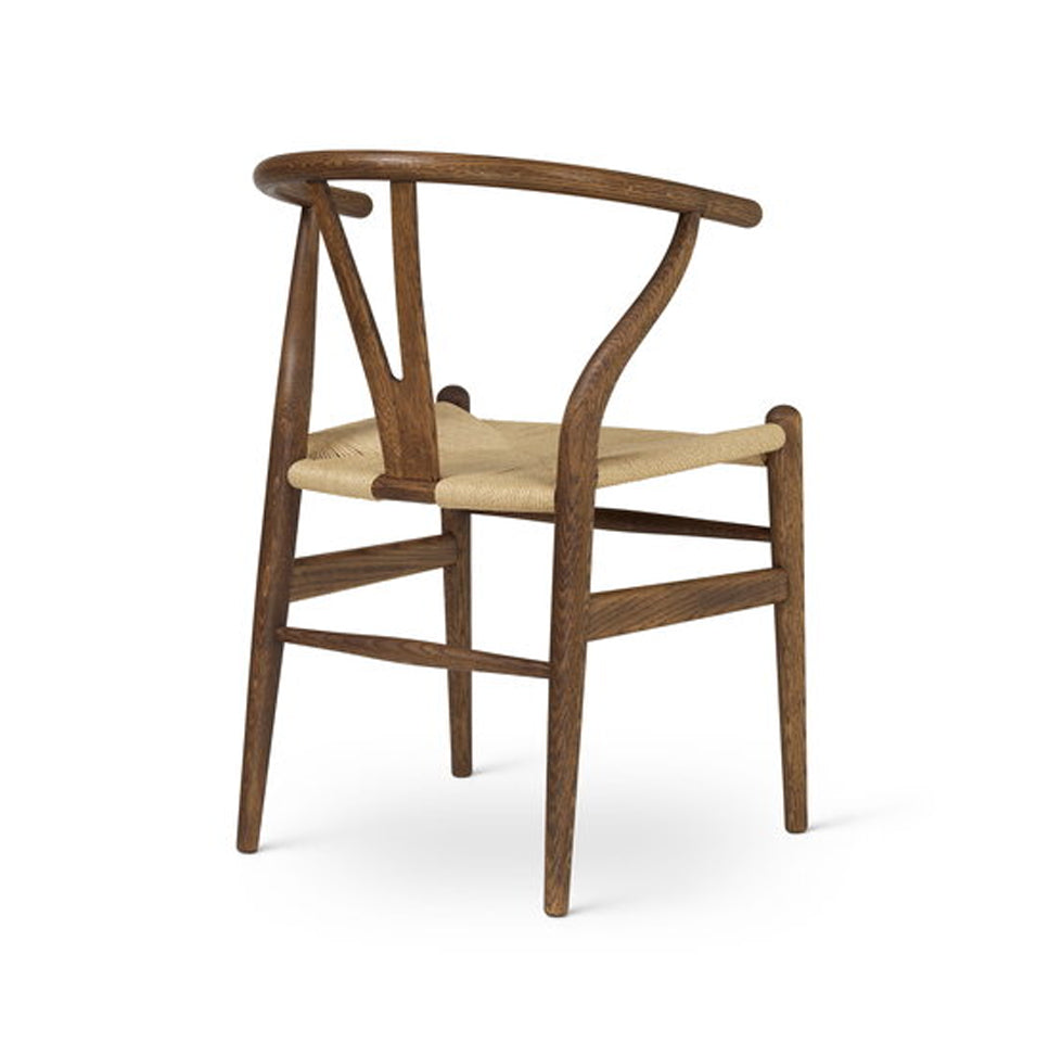 CARL HANSEN & SØNS - Set of 4 - CH24 Wishbone Chair - Oak Smoked - Natural Seat - CLEARANCE Ten Percent Discount