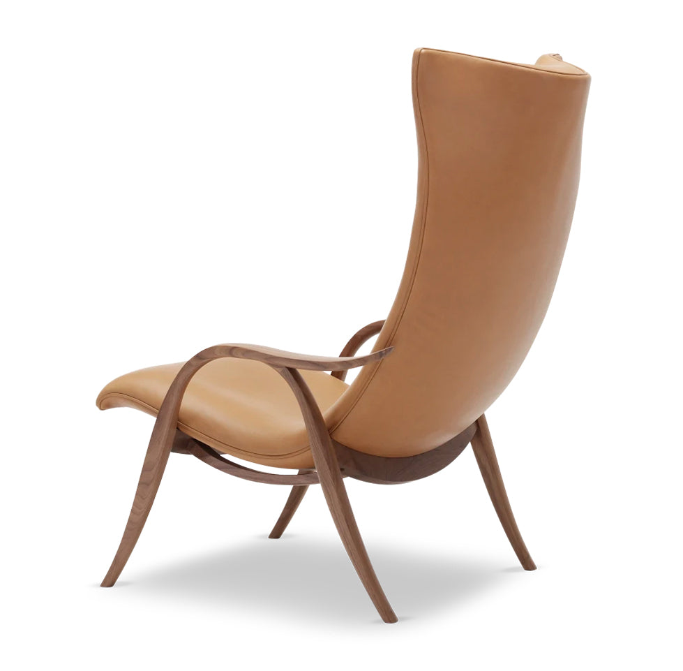 CARL HANSEN & SØNS - FH429 Signature Chair - Walnut Oiled - SIF Leather Seat Cognac