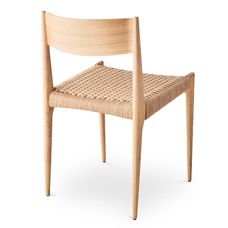 DK3 - Pia Chair - Oak Natural Cord Seat - Fifteen Percent Discount