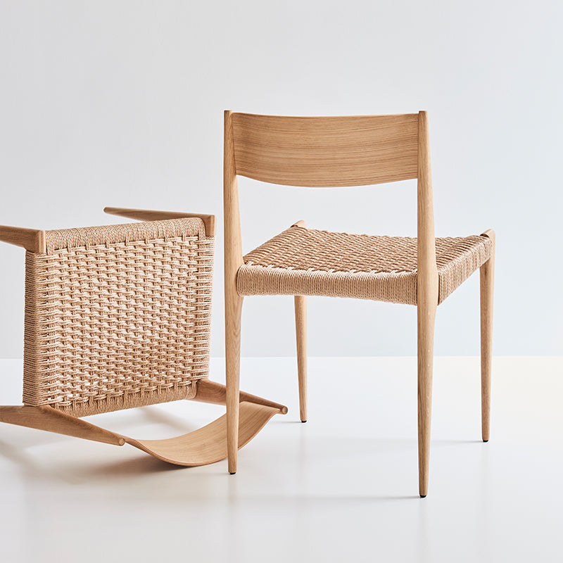 DK3 - Pia Chair - Oak Natural Cord Seat - Fifteen Percent Discount