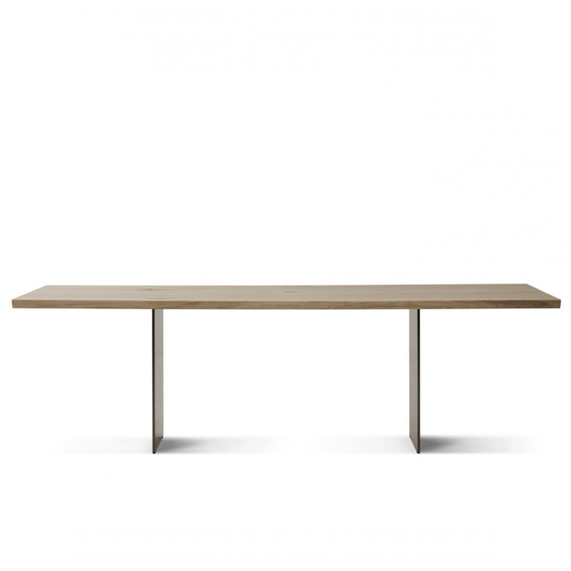 DK3 - TREE Dining Table 270x100 - Wild Oak w/Black Steel Leg - CLEARANCE Thirty Percent Discount