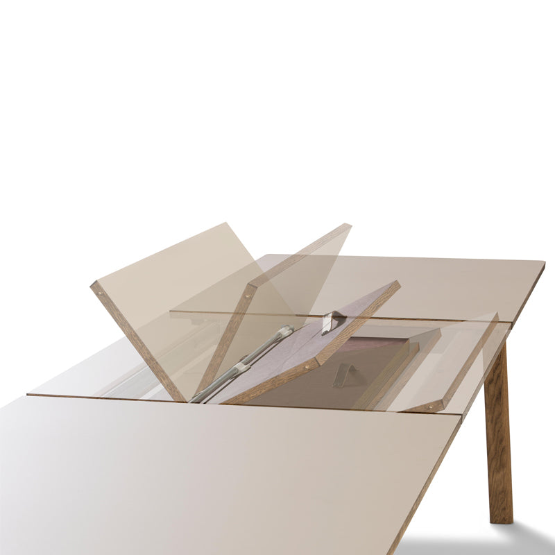 FREDERICIA - ANA Extension Table 180-280cm Smoked Oak w/Black Nano Laminate Top - Fifteen Percent Discount