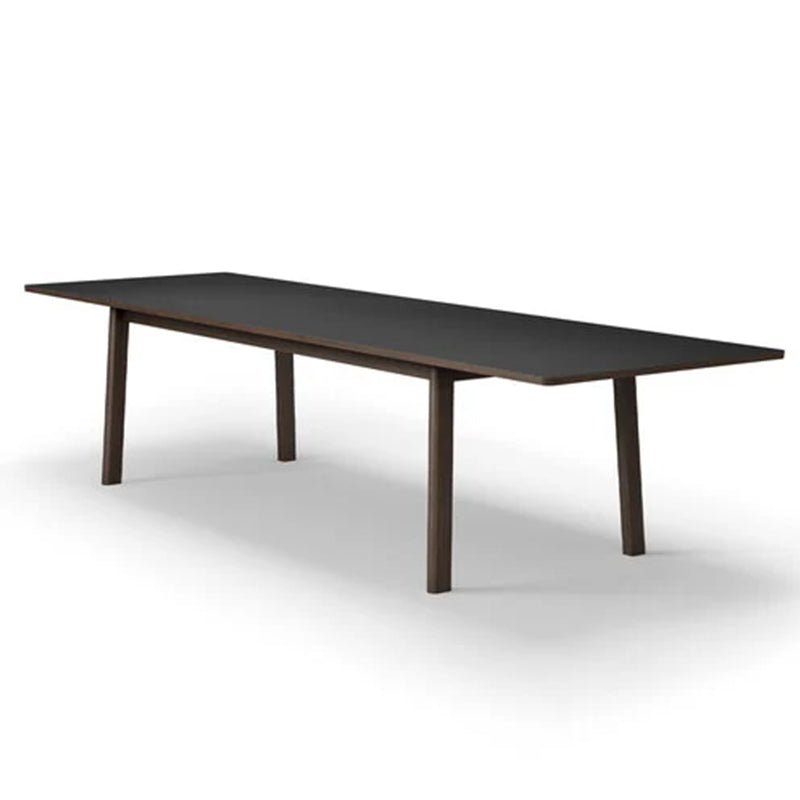 FREDERICIA - ANA Extension Table 180-280cm Smoked Oak w/Black Nano Laminate Top - Fifteen Percent Discount