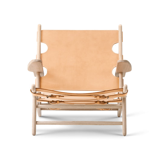 FREDERICIA The Hunting Chair - Oak Soaped with Natural Leather Seat - Fifteen Percent Discount